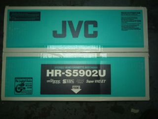 Jvc Hr - S5902u S - Vhs Et 4 Head Hi - Fi Stereo Vcr Video Cassette Recorder