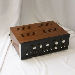 Sansui Au - 555a Integrated Amplifier Wood Case Guaranteed