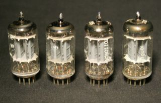4 Matched Vintage Telefunken 12AX7 ECC83 Vacuum Tubes 2