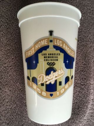 Vintage Stadium Cup.  La Dodgers At Los Angeles Memorial Coliseum 3/29/2008