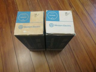 Matched Pair NOS NIB Western Electric 422A Audio Rectifier Tubes 3