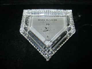 St Louis Cardinals Mark Mcgwire Waterford Crystal 1998 Home Run Record 70