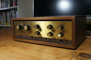Dynaco Dynakit Pas - 2 Tube Preamplifier With Wooden Frame