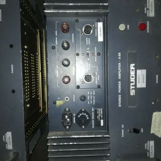 3x Studer A 68 Stereo Power Amplifier