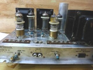 Vintage Fisher Sa - 16 Stereo Tube Power Amplifier - Great.