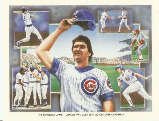 1985/86 Unocal Oil Chicago Cubs Prints - - 16 Different - - Complete Set?