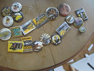 20 Different University Of Iowa Hawkeyes Homecoming Buttons