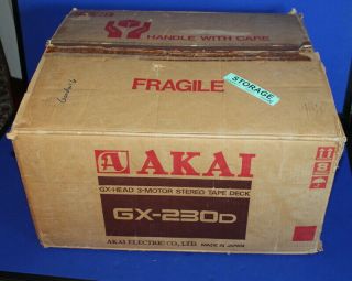 AKAI GX - 230D glass x ' tal ferrite head IN THE BOX 3
