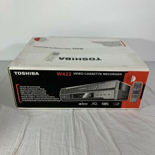 Toshiba W422 Vcr Vhs Player 4 Head Hq Video Cassette Recorder 100 Complete
