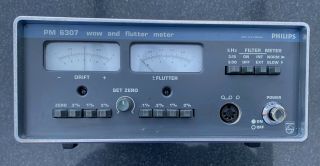 Philips PM6307 WOW FLUTTER meter with accessories 3