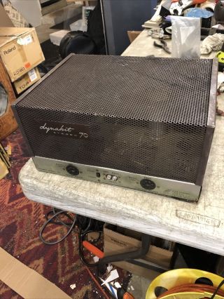Dynaco Dynakit Stereo 70 St - 70,  Power Amplifier Powers On,  Needs Service & Tubes