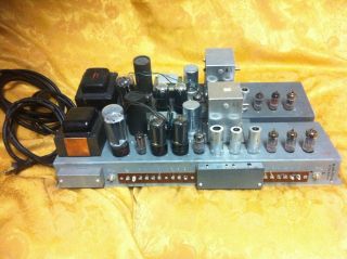 Pair Vintage Hammond Ao - 29 - 7 Tube Amplifier