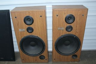 Vintage Pair 15 Inch Pioneer Cs - T5100 3 Way Floor Standing Speakers