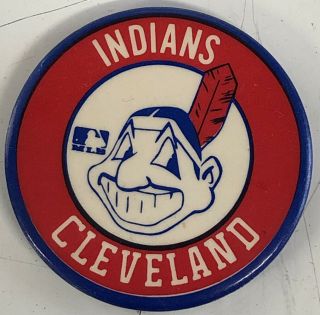 1969 Cleveland Indians Mlb Button Pin Pinback Chief Wahoo 2 Inch