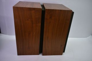 Sony SS - 4200 Rare Made in Japan 1970s Floor Speakers Set of 2 Wood 2