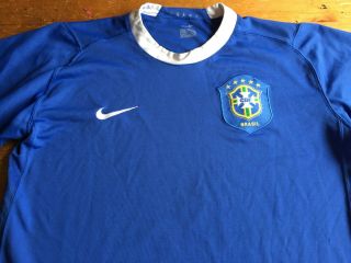 Vtg Nike Brazil 1998 Away Football Sz M Shirt Nike Brasil World Cup Jersey B45
