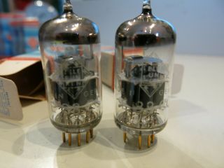 PAIR E88CC TELEFUNKEN FINE EARLY QUALITY MATCHED NOS DIAMOND BOXED 3