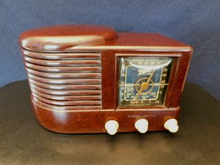 Vintage1930s Classic Blue Dial Zenith Antique Old Art Deco Bakelite Tube Radio