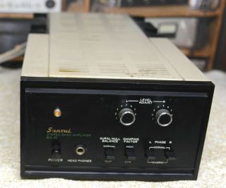 Sansui Ba - 90 Basic Power Amplifier.  Classic Black Faced Model