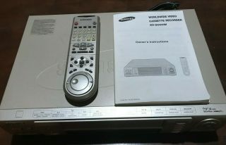Samsung Worldwide Vhs Vcr Video Cassette Recorder Model No.  Sv - 5000w With Remote