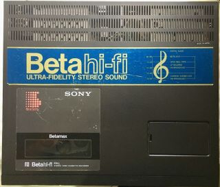 Sony Betamax Sl - Hf100 Ub Video Cassette Recorder Vcr (uk Pal Format)