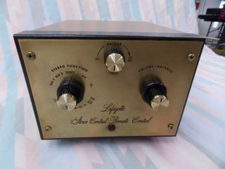 Lafayette Kt - 315 Vintage Tube Preamp Stereo Remote Line Adapter Rare