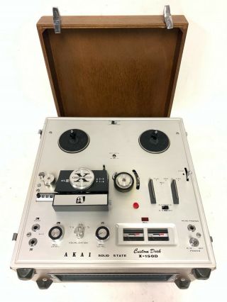 Vintage Akai X - 150d Reel To Reel Tape Recorder Deck - Great Shape