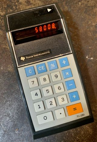 Vtg Rare Texas Instruments Prototype Calculator Ti 150 Cb Wilson Estate