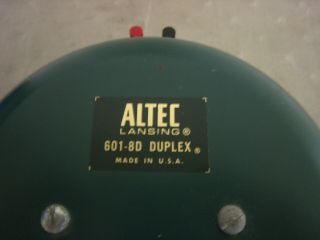 Vintage Altec Lansing 601 - 8D Duplex Speaker U.  S. 3