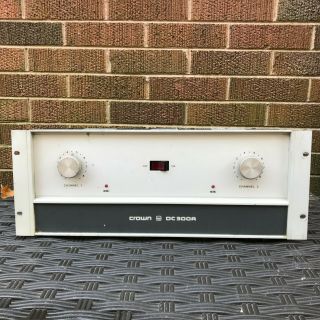Vintage Crown Dc300a Stereo Power Amplifier Read Desciption