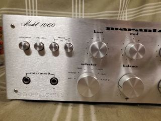 Vintage Marantz Model 1060 Stereo Console Amplifier Serviced.  Very. 3