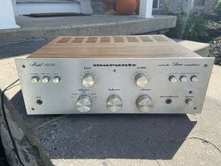 Vintage Marantz 1030 Console Stereo Integrated Amplifier Home Audio Powers On
