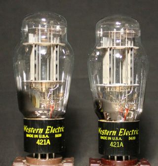 Western Electric 421a Vacuum Tube Pair