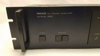 Vintage Nikko Alpha 220 Stereo Power Amplifier - Japan 2