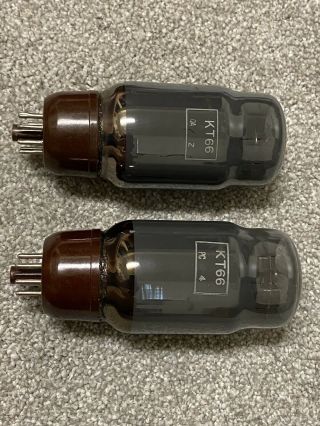 Genalex GEC KT66 Tetrode Vacuum Tubes Valves Made in England UK Pair JTM45 Quad 2