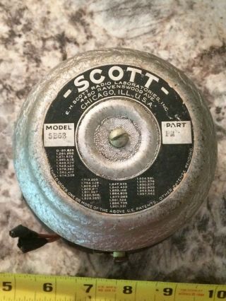 Vintage E.  H.  Scott Radio Laboratories Chicago Il 5b68 Speaker Part P2