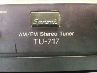 Sansui AU - 517 & TU - 717 Stereo Integrated Amplifier & Tuner 3