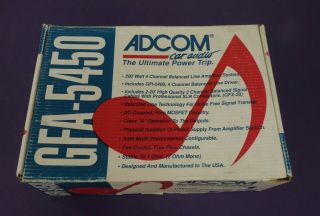 Adcom Gfa - 5450 Old School Classic 4 Channel Amplifier