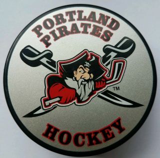 Portland Pirates Hockey Ahl Made In Slovakia Inglasco Puck
