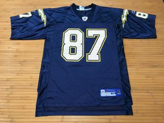 Mens Medium - Vtg Nfl San Diego Chargers 87 Mccardell Autographed Reebok Jersey