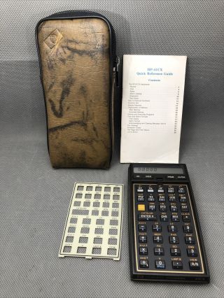 Hp - 41cx Scientific Calculator,  With Case And Qref,  Halfnut