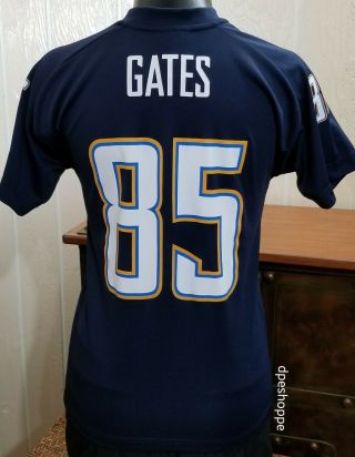 Nfl La/sd Chargers Football Gates 85 Blue Jersey Team Apparel " Youth " S (8)