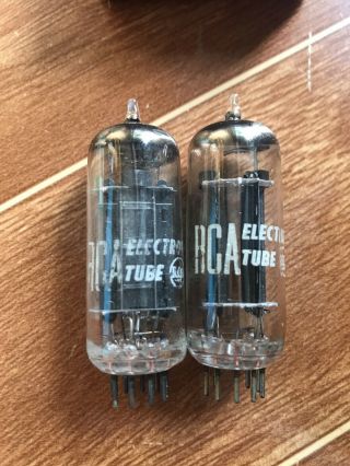 RCA 12BH7A NOS,  Small D Foil getter Matched Pair 3