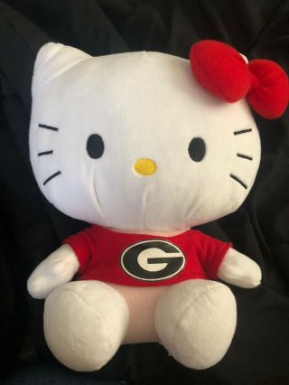 University Of Georgia Uga Bulldogs 6 - Inch Hello Kitty Sanrio Stuffed Toy Animal