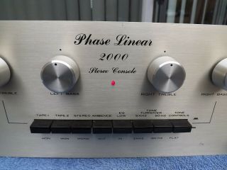 Phase Linear Model 2000 Stereo Preamplifier Preamp 2