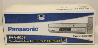Panasonic Pv - V4525s Vhs Player Recorder 4 Head Hi Fi Stereo Omnivision Vcr