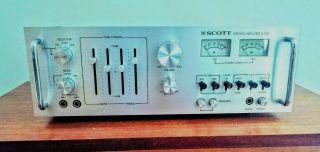 H.  H.  Scott A - 436 Stereo Integrated Amplifier W/new Lamps