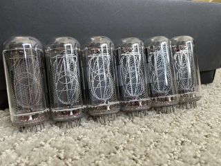 USA Set Of 6 IN - 18 Nixie Tubes Matching Date NOS 100 Use For IN18 Clock 2