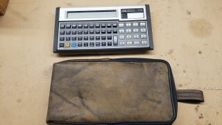 Vintage Hp Hewlett Packard 71b Scientific Calculator Pocket Computer With Case