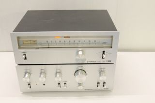 Vintage Silver Pioneer Sa - 6500 Ii Integrated Amplifier,  Tx - 6500ii Am - Fm Tuner